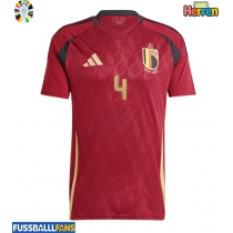 Belgien Wout Faes #4 Heimtrikot EM 2024 Kurzarm